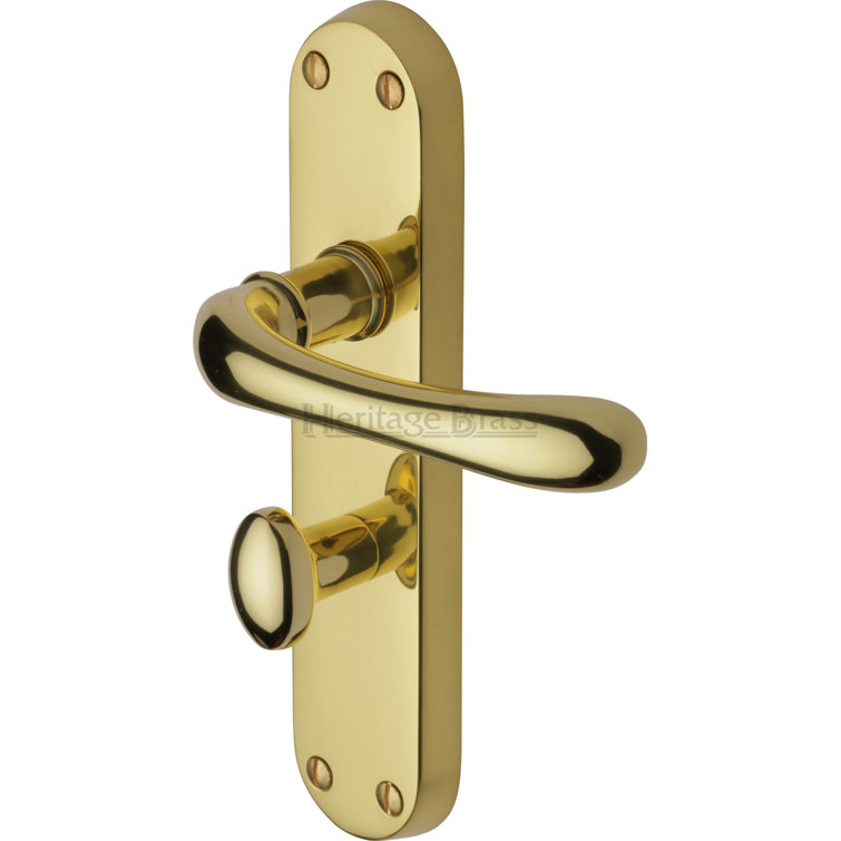 Heritage Brass Luna Bathroom Door Handle Wayfair.co.uk
